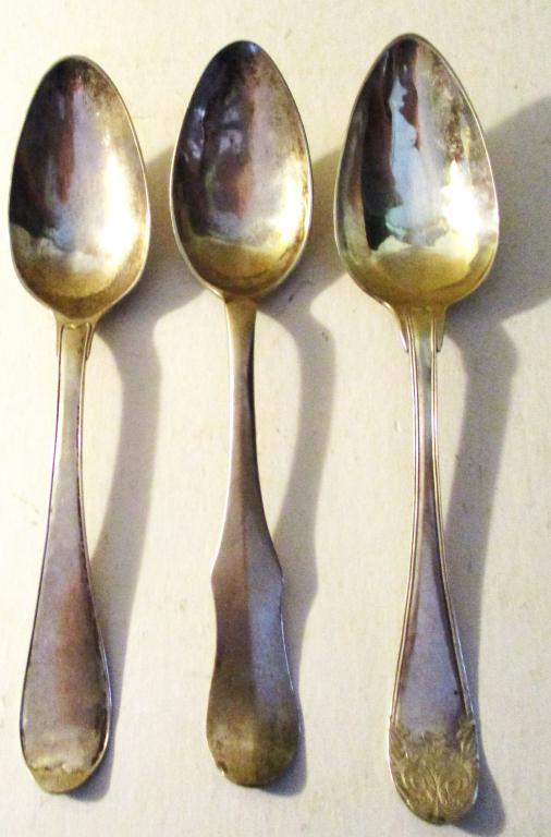 Three 18th/19th C. Swedish Silver Serving Spoon (1 of 1)