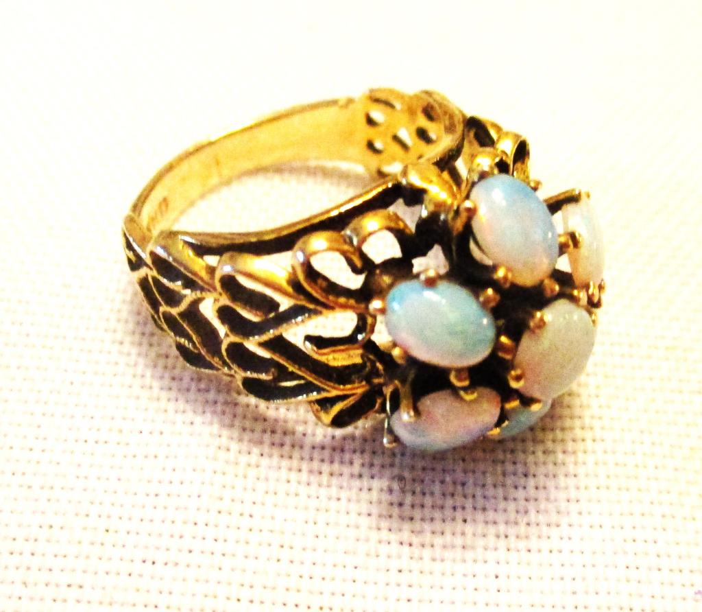 14K Gold Lady's Ring Set with Opals (1 of 2)