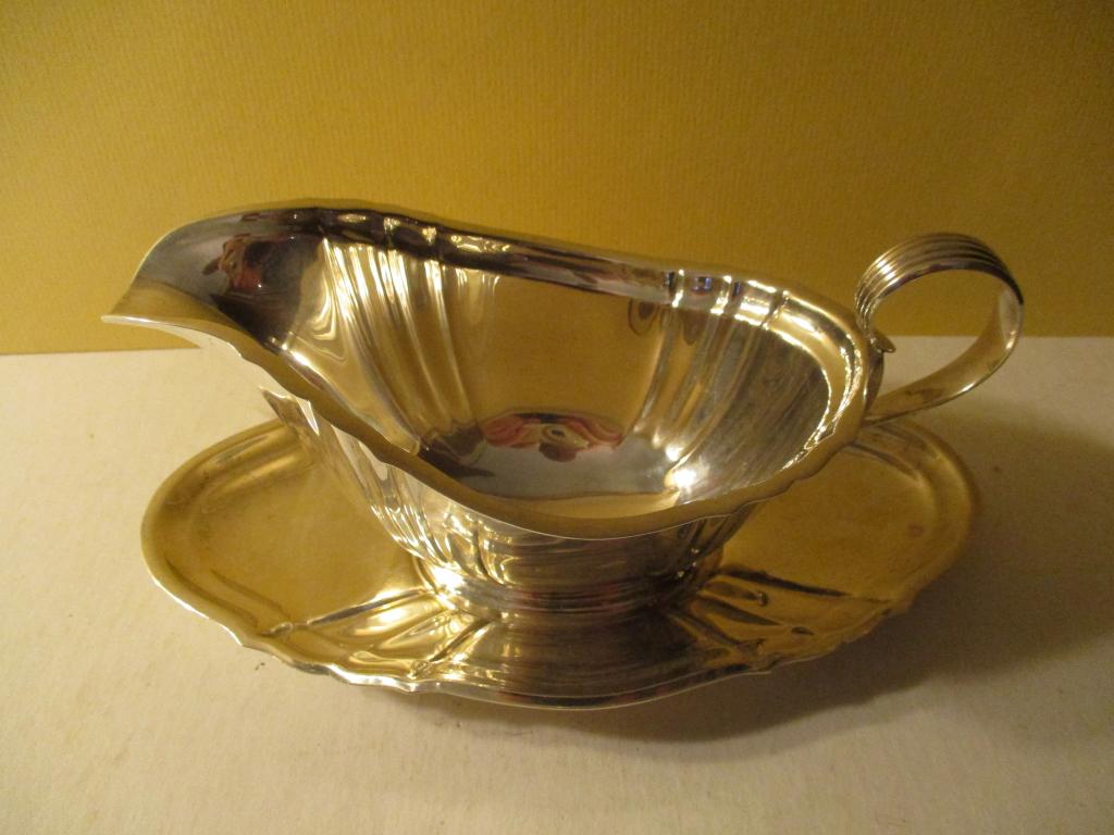 Gorham Sterling Gravy Boat and Underplate (1 of 1)