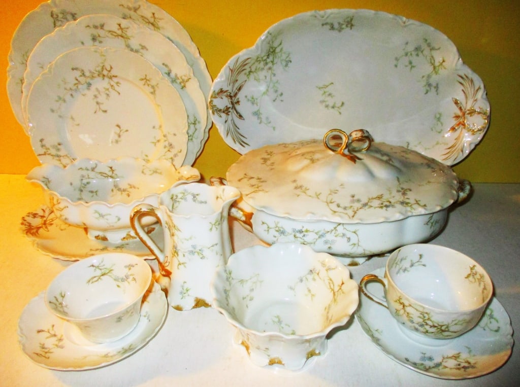 Set Haviland Limoges Porcelain Dinnerware (1 of 2)