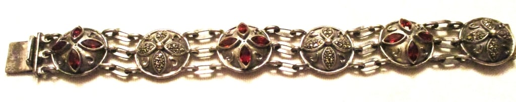 Sterling bracelet set with stones (1 of 2)