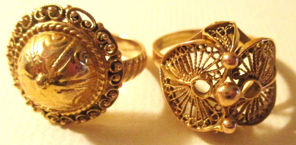 Two Gold Lady's Ring (1 of 1)