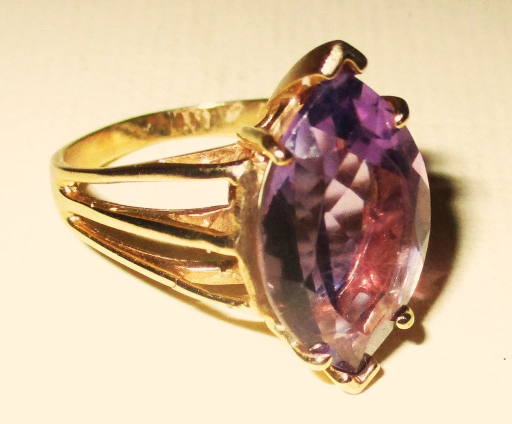 10K Gold Ring Set with an Amethyst (1 of 1)