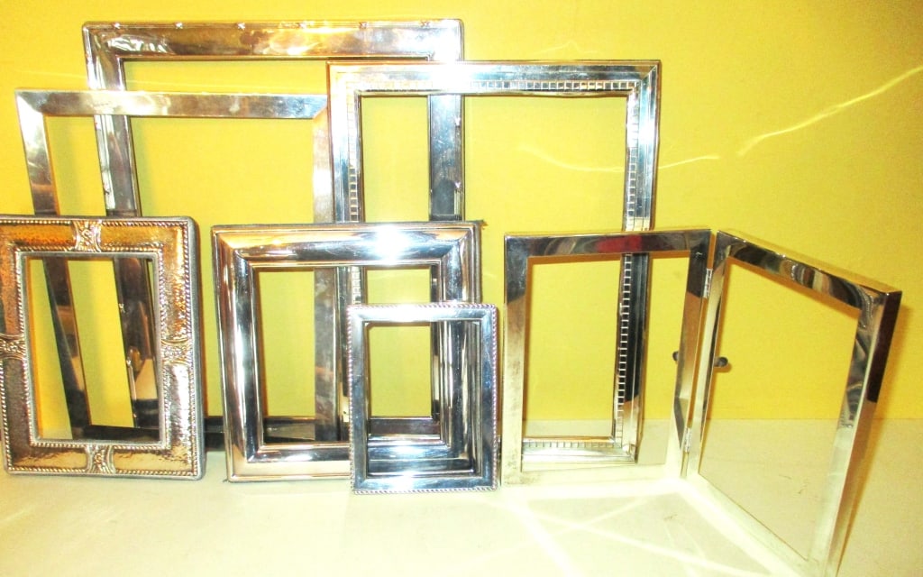 Lot of Sterling and English Silver Frames (1 of 2)