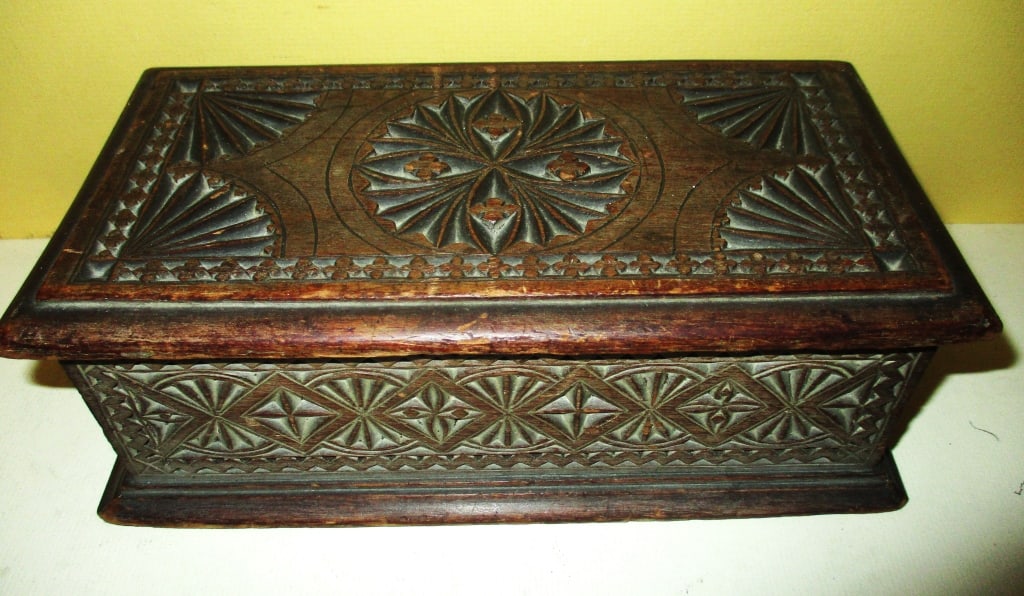 Chip Carved Covered Box (1 of 2)