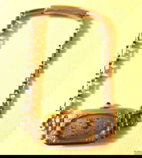 14K White Gold Lady's Cocktail Wrist Watch: Lot Consists of a Lady's 14K White Gold Cocktail Wristwatch by Manfred Watch Co. Circa 1920's. Not Working. The Band is not Gold. Approximate Weight is 10 dwt.