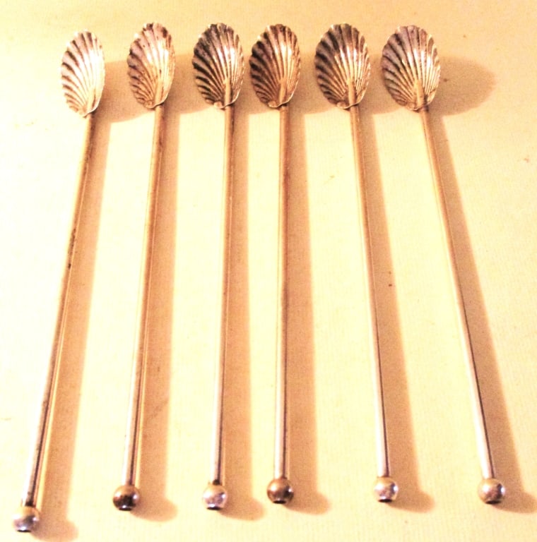 Set of 6 Sterling Ice Tea Spoons (1 of 2)