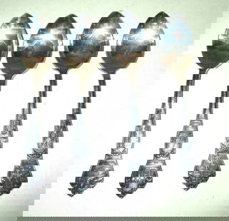 Four Boston Historical Silver Plate Teaspoons: Lot Consists of 4 Silver Plate Teaspoons Each is Representing a Historical Area in Massachusetts. Old North Church, Faneuil Hall, etc. All are in Good Condition.