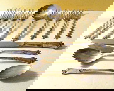 Miscellaneous Lot of Sterling Flatware: Lot Consists of 13 Pieces of State House Sterling Flatware. The Approximate Total Weight is 15.40 0zt. In Good Condition.