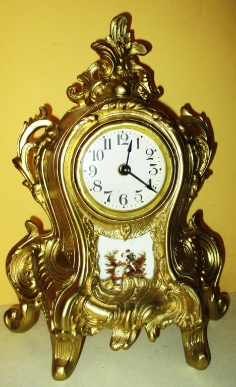 French Clock With American Works (1 of 1)