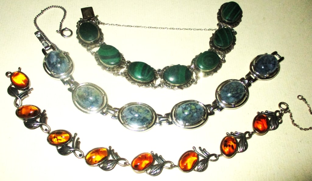 Lot of 3 Vintage Sterling Bracelets (1 of 1)