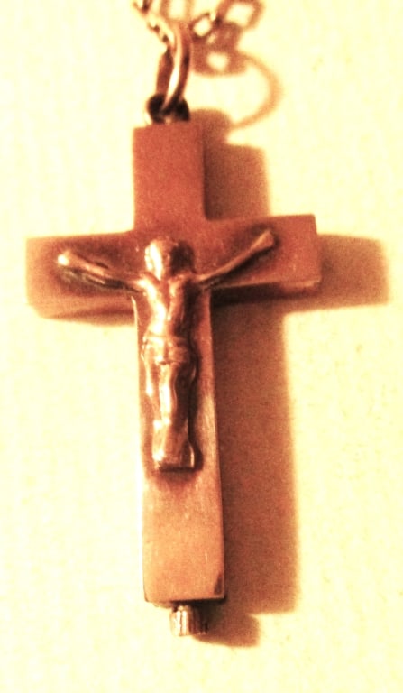 14K Gold Crucifix on a 14K Gold Chain (1 of 2)