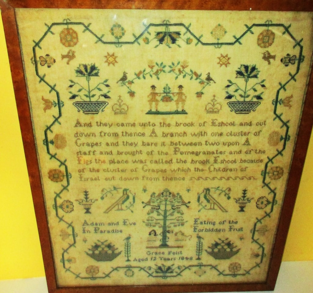 1848Pennsylvania Sampler Dated 1848 - 3