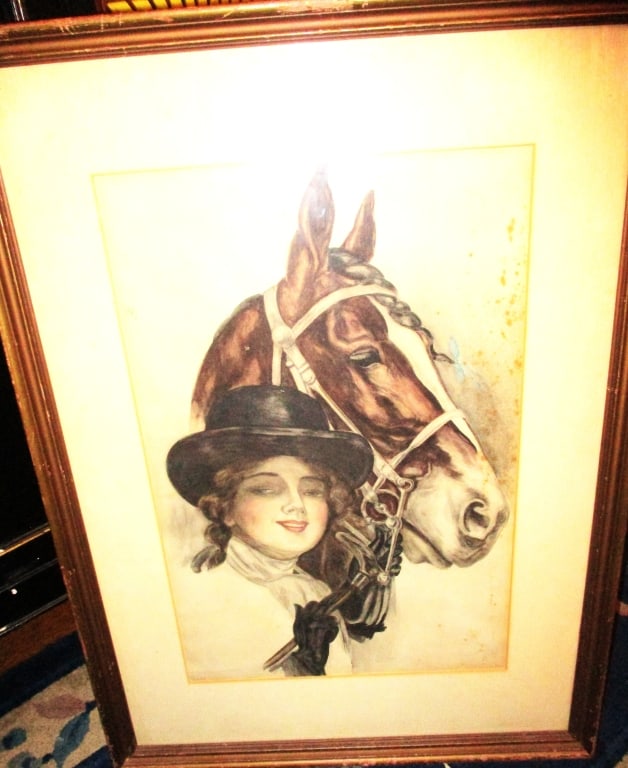 Watercolor Painting by Harrison Fisher (1 of 1)