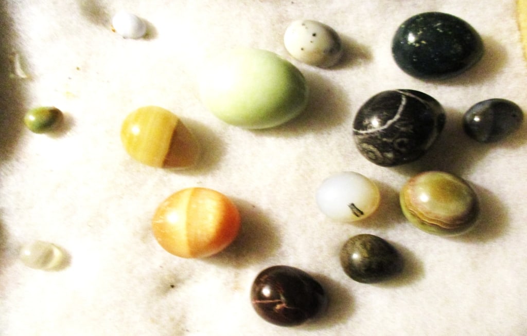 Lot of 14 Polished Mineral Rocks (1 of 1)