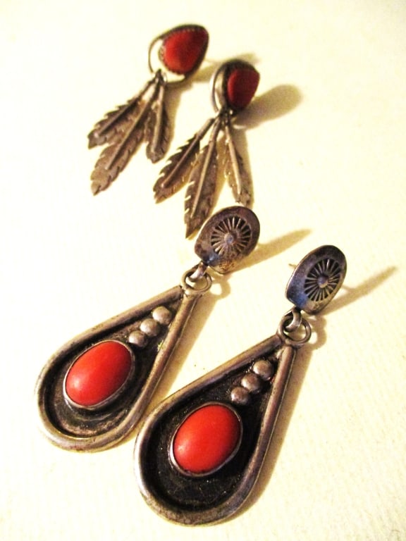 Two Pr. of Southwest Navajo Earrings (1 of 1)