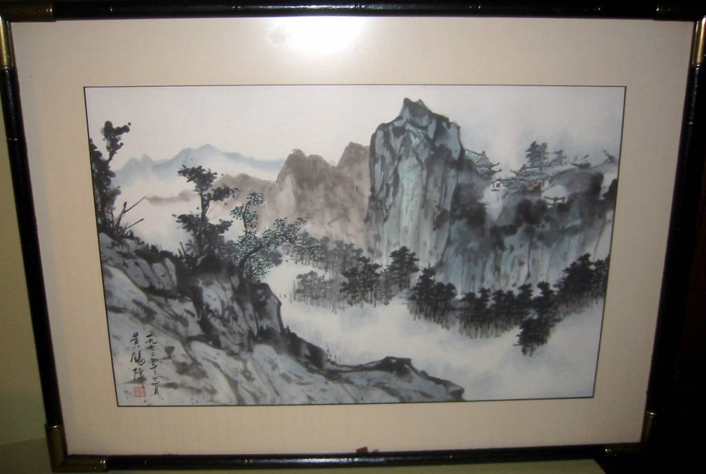 Two Japanese Watercolors on Paper: Two Japanese watercolors on paper. Possibly from the 1920/30s. They were re-framed according to the consignor in the 1970/80s. In good condition, size is 19" x 26"