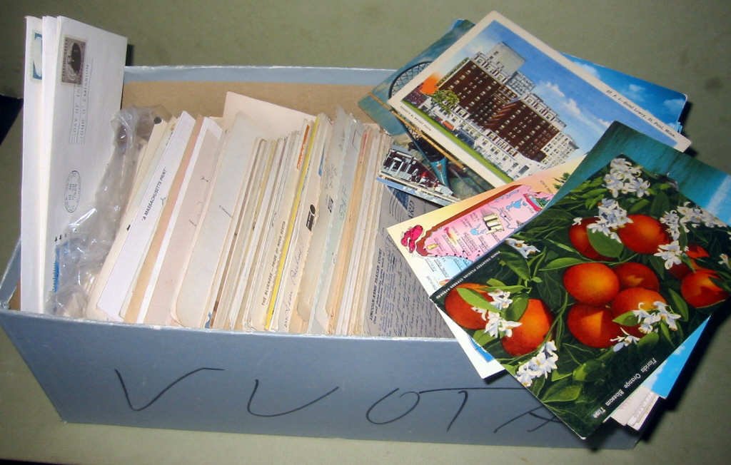Shoe Box Filled with Old Post Cards (1 of 1)