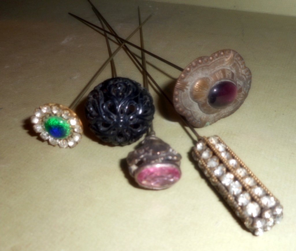 Lot of 5 Victorian Hat Pins (1 of 1)