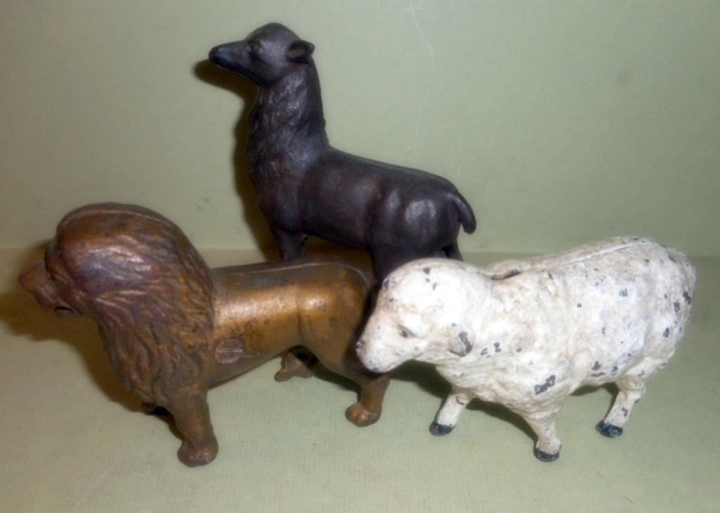 Three Cast Iron Still Penny Banks (1 of 1)