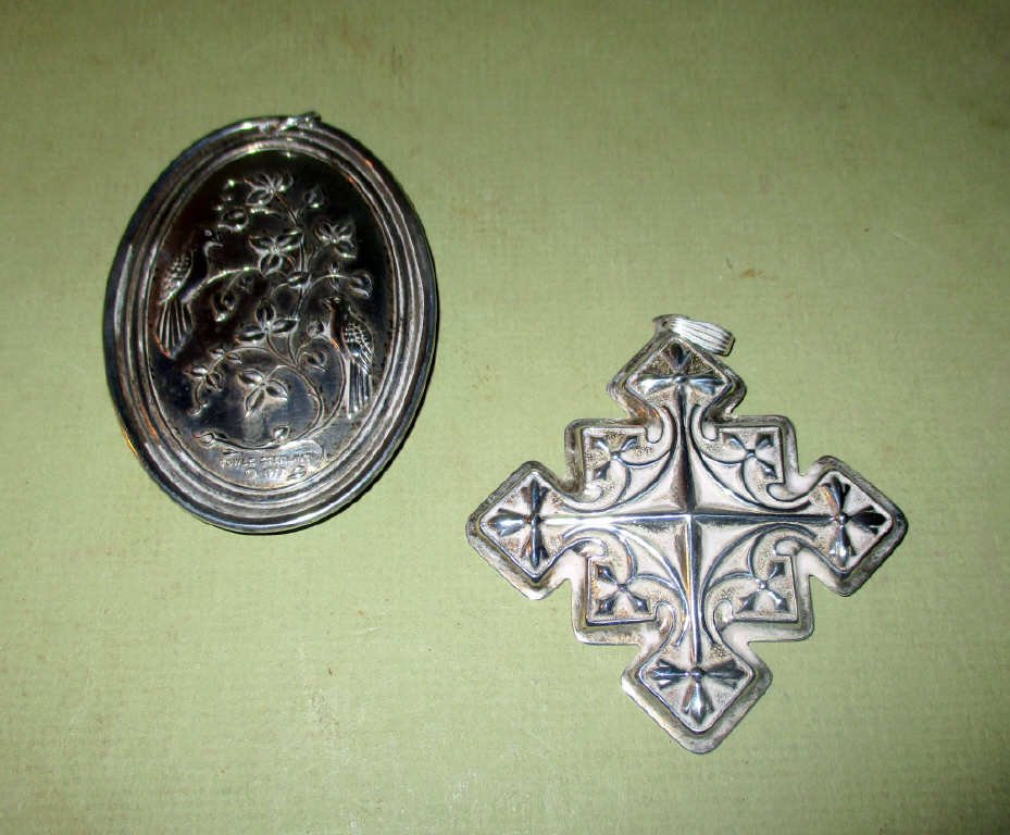 Two Sterling Silver Christmas Ornaments (1 of 1)