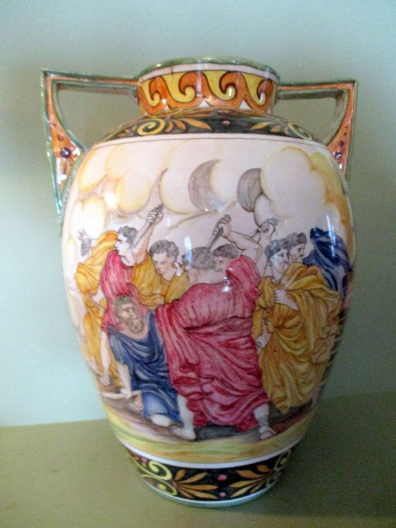 Large Italian Faience Urn (1 of 3)
