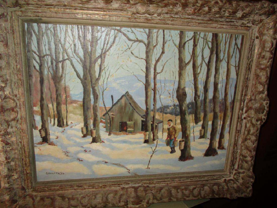 Oil Painting of Winter Landscape (1 of 1)