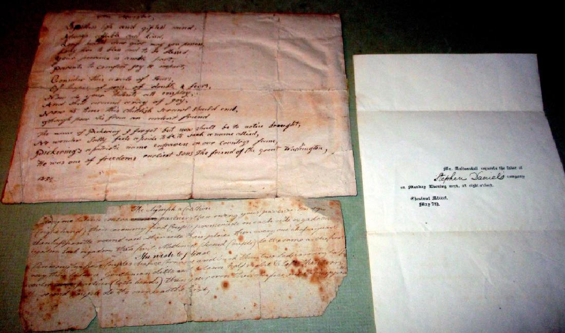 Three Pieces of Early American Ephemera (1 of 1)
