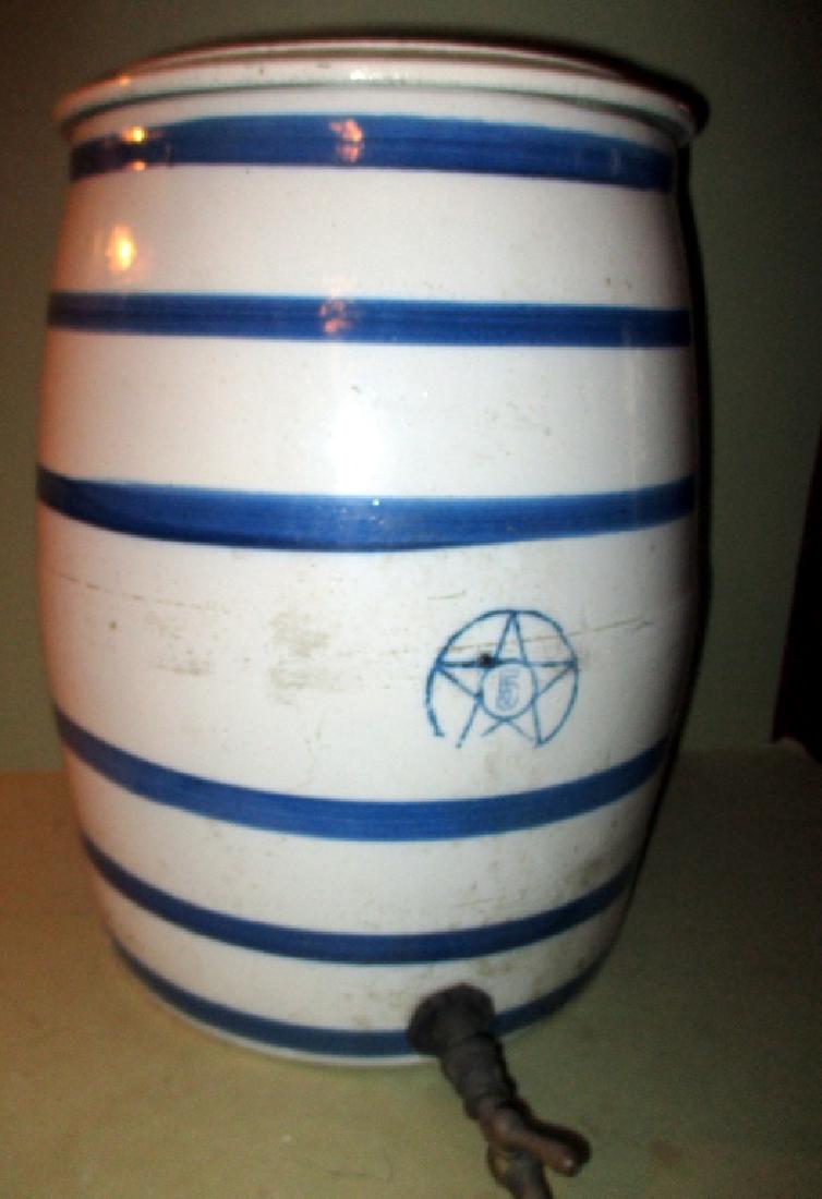 Antique Pottery Water Cooler (1 of 2)