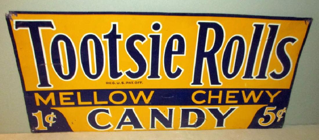 Tin Litho Tootsie Roll Sign (1 of 1)