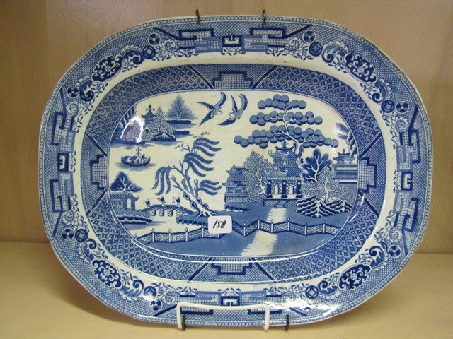 16 blue willow Platter": 16 blue willow Platter"