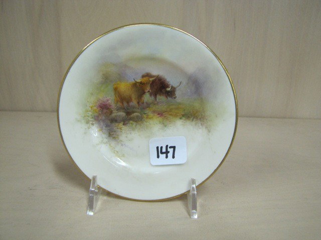 Royal Worcester 5" plate. Signed Stinton: Royal Worcester 5" plate. Signed Stinton