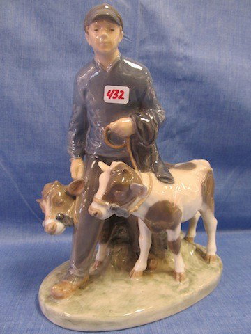 B&G Copenhagen- MAn walking cows: B&G Copenhagen- MAn walking cows