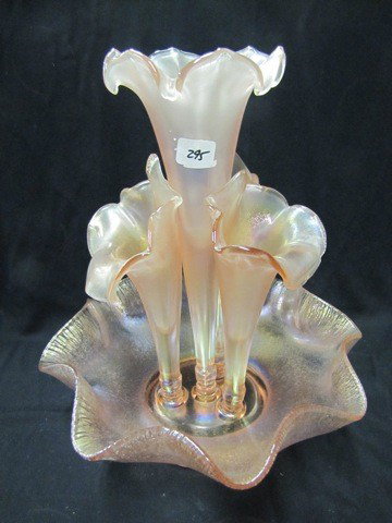 Velva rose 4 lily epergne: Velva rose 4 lily epergne