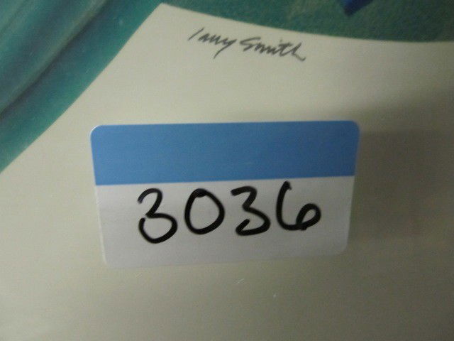 Amy Smith print of Parakeet on Branch Great detai: Amy Smith print of Parakeet on Branch Great detail! Framed 24 x 30"