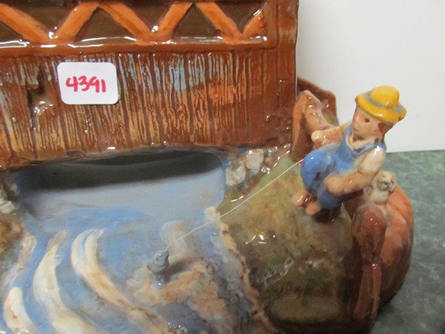 Rick Wisecarver Cookie jar Covered bridge 7/98 co: Rick Wisecarver Cookie jar Covered bridge 7/98 cookie classic