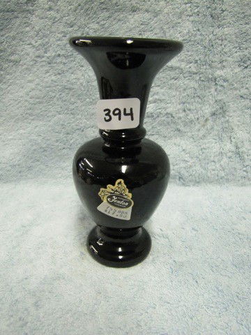 Fenton ebony 6" vase: Fenton ebony 6" vase
