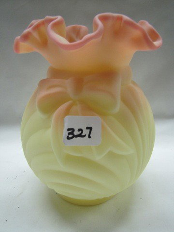 Fenton burmese 7" vase: Fenton burmese 7" vase