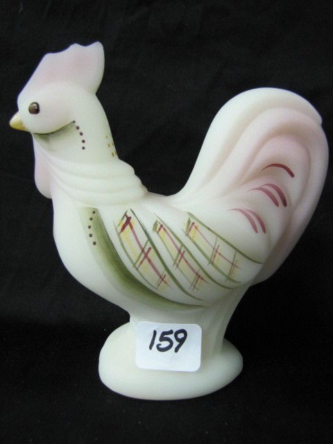 Fenton HP ivory rooster: Fenton HP ivory rooster