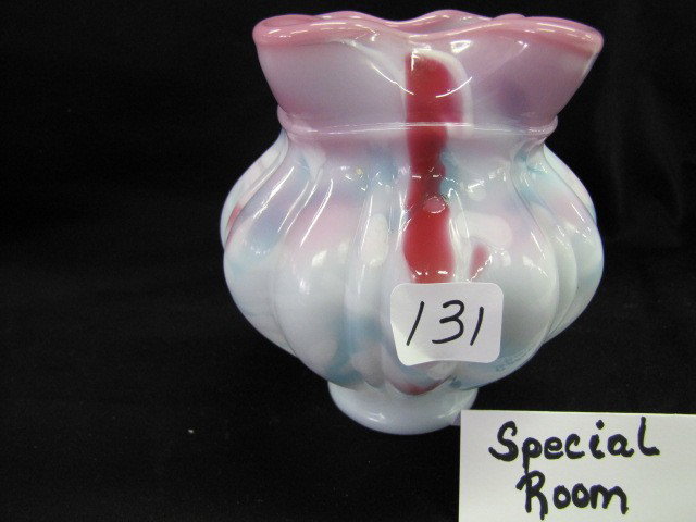 Fenton special room blue burmese Pelaton spooner J: Fenton special room blue burmese Pelaton spooner JW Rarities book