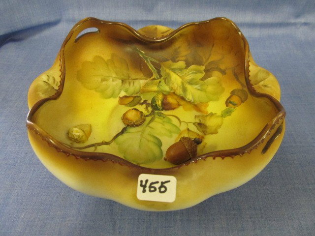 Nippon 8" blown out Acorn bowl: Nippon 8" blown out Acorn bowl