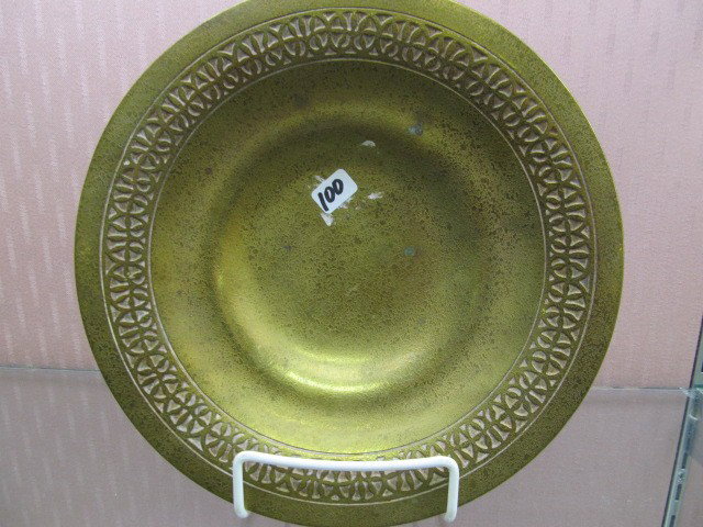 Tiffany Studios New York #1707 Bronze Plate.: Tiffany Studios New York #1707 Bronze Plate.