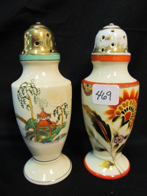 2 Noritake hand painted sugar shakers: 2 Noritake hand painted sugar shakers