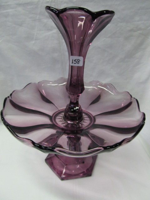 Amethyst single horn epergne. magnificent shape: Amethyst single horn epergne. magnificent shape