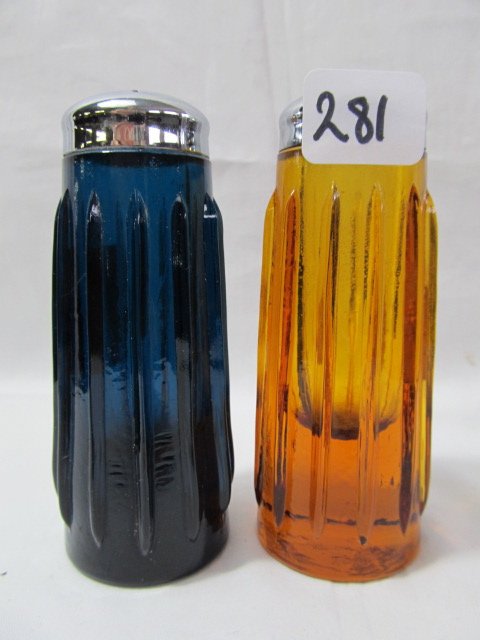 Fenton gold & turquoise sample salt & pepper: Fenton gold & turquoise sample salt & pepper