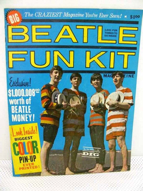 Vintage Big BEATLE FUN KIT ~ 1964 ~ Really Neat: Vintage Big BEATLE FUN KIT ~ 1964 ~ Really Neat