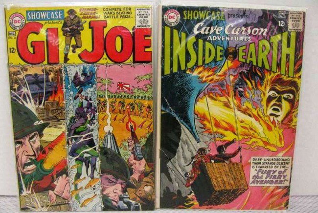 Showcase # 49 & # 53 ~ # 49 3rd Cave Carson Tryout: Showcase # 49 & # 53 ~ # 49 3rd Cave Carson Tryout Series ~ # 53 Features G.I. Joe ~ Joe Kubert Art