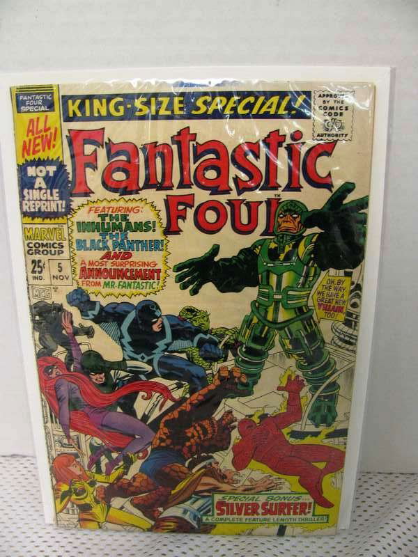 Fantastic Four ~ King Size Special # 5 ~ Introduct: Fantastic Four ~ King Size Special # 5 ~ Introduction of Psycho Man, Early Black Panther, Inhumans & Silver Sufer Appearance