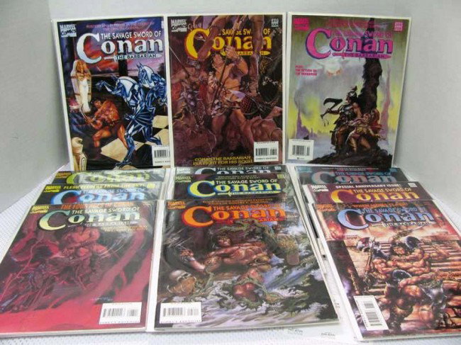 12 Issues ~ Savage Sword of Conan Magazeins ~ #'s : 12 Issues ~ Savage Sword of Conan Magazeins ~ #'s 216, 217, 218, 219, 220, 221, 223, 224, 225, 226, 227, 228