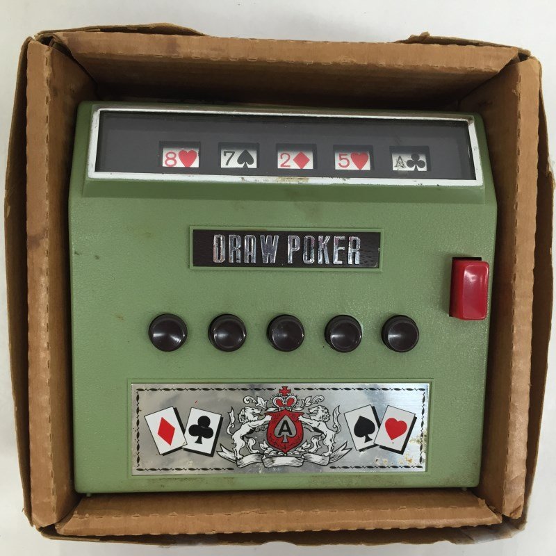 Vintage Draw Poker Game In Original Box Working: Vintage Draw Poker Game In Original Box Working